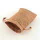 ポリエステル模造黄麻布包装袋巾着袋  ペルー  13.5x9.5cm ABAG-R004-14x10cm-03-6