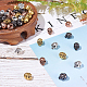 PandaHall 40pcs Skull Beads for DIY Necklace Bracelets and Earrings PALLOY-PH0005-99-3