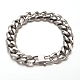 201 Stainless Steel Curb Chains Bracelets BJEW-L499-04P-1