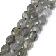 Fili di perle di labradorite grigio naturale G-Z006-A12-1