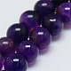 Natural Agate Round Beads Strand G-L086-6mm-07-2