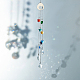 Gorgecraft crystal suncatchers bola de cristal prismas chakra rainbow maker ganchos giratorios clips bolsas de terciopelo para la decoración del jardín del hogar AJEW-GF0001-23-5