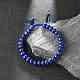 Bracelets de perles tressés réglables en lapis-lazuli naturel BJEW-F369-A15-6