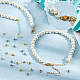 ARRICRAFT 60Pcs 2 Colors Brass Crimp Beads FIND-AR0001-55-5
