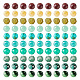 100 個 10 スタイルの天然混合宝石ビーズセット  ファセットラウンドビーズ  アリスブルー  3mm  穴：0.6mm  10個/スタイル G-TA0001-62-1