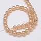 Electroplate Crystal Glass Round Beads Strands EGLA-F037-10mm-A01-3