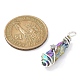 Electroplated Raw Rough Natural Quartz Crystal Copper Wire Wrapped Pendants PALLOY-JF02414-02-2