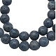 Perles rondes de corail bleu naturelle X-CORA-J001-01-4mm-1