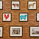 Fingerinspire 6 pz stencil per animali da fattoria da 5.9x5.9 pollici scavato maiale mucca cavallo gallo pecora stencil per pittura con parole DIY-WH0394-0011-6