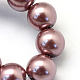 Backen gemalt pearlized Glasperlen runden Perle Stränge X-HY-Q003-4mm-58-3