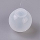 シリコンモールド  レジン型  UVレジン用  エポキシ樹脂ジュエリー作り  球型  ボール  ホワイト  24x22.5mm  穴：10mm DIY-G008-05A-3