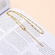 304 Stainless Steel Link Chain Necklaces NJEW-JN03084-05-4