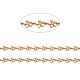 Cadena de eslabones esmaltados de latón dorado CHC-H103-08H-G-2