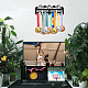 Superdant basket medaglia gancio con battito cardiaco premi porta nastro medaglia gancio display rack da parete telaio espositore può sopportare 10-15 kg regalo atleta ODIS-WH0021-707-7