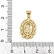 Латунные микро проложить кубического циркония подвески KK-P323-11C-G01-3