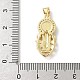 Латунные микро проложить кубического циркония подвески KK-L239-053G-3