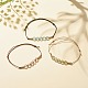 3pcs ensemble de bracelets en perles de lettre acrylique 3 couleurs BJEW-JB08129-2