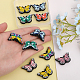 CHGCRAFT 14Pcs 7 Colors Silicone Beads SIL-CA0002-58-4