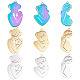 UNICRAFTALE 9Pcs 3 Style 3 Colors Pregnant Woman Charms 304 Stainless Steel Mother Pendants 37.5~46mm Unique Motherly Love Charms Necklace Jewelry Pendants for DIY Necklace Gifts for Mother's Day STAS-UN0039-26-1