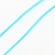 韓国製弾性水晶の線  ジュエリービーズコード  ストレッチブレスレットストリング  ラウンド  ディープスカイブルー  1mm  約1093.61ヤード（1000m）/ロール EW-L001-C-27-1