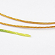 ポリエステル糸  カスタム織りジュエリー作りのために  カラフル  0.5mm  約480m /ロール NWIR-K023-0.5mm-04-2