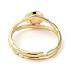 Ajustes ajustables del anillo de dedo de cobre amarillo KK-F862-25G-3