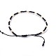 Bracelets réglables de perles tressées avec cordon en nylon X-BJEW-P256-A01-5