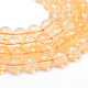 Redondas hebras de perlas naturales citrino X-G-R345-6mm-21-1