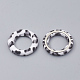 Cloth Fabric Covered Linking Rings WOVE-N009-06E-2
