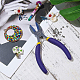 Benecreat pinze a becchi piatti a doppia mandibola in nylon mini pinze per formatura di fili di acciaio per gioielli artigianali che fanno progetti di hobby PT-BC0002-18-6