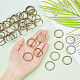 WADORN 50pcs Split Rings Double Loop Jump Ring IFIN-WR0001-09-3