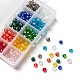 Perles de verre galvanisées 10 couleurs EGLA-JP0002-01B-8mm-5