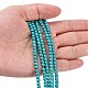 1 Strand Dyed Dark Cyan Round Synthetic Turquoise Beads Strands X-TURQ-G106-4mm-02E-2