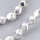 Electroplated Non-magnetic Synthetic Hematite Bead Strand G-E498-06A-03-1