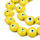 Chapelets de perles vernissées manuelles LAMP-N029-009E-3