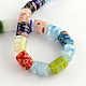 Column Handmade Millefiori Glass Beads Strands LK-R004-11-2