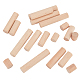 Nbeads 20 pieza 4 tamaños de bloques de madera para manualidades WOOD-NB0002-16B-1