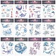 Gorgecraft 12 Sheets 12 Style Ocean Theme Cool Sexy Body Art Removable Temporary Tattoos Paper Stickers MRMJ-GF0001-36-1