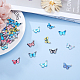 SUNNYCLUE 1 Box 40Pcs 10 Colors Butterfly Charms Pendant Alloy Enamel Butterfly Dangle Charms for DIY Jewelry Making Bracelet Necklace Christmas Decoration PALLOY-SC0002-35-4