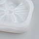 シリコーンギフトボックス型  レジン型  UVレジン用  エポキシ樹脂ジュエリー作り  ハート  ホワイト  65mm X-DIY-G017-J04-5
