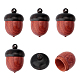 CHGCRAFT 5Pcs Wooden Acorn Box Pendant with Screw Cap Secret Canister for DIY Keychain Necklace Crafting Jewelry Making Car Pendant Decorations WOOD-WH0025-80-1