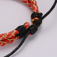 Adjustable Braided Leather Imitation Leather Cord Multi-Strand Bracelets BJEW-I227-03D-2
