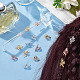 CRASPIRE 300Pcs 3 Colors Loc Dreadlocks Braid Hair Clips Metal Leaf Spinning Spiral Cuffs Dreadlock Braid Rings Hair Accessories Hoops Jewelry for Hairstyles Decoration FIND-CP0001-51-4