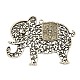 Supports alliage éléphant pendentif en émail de style tibétain TIBEP-46-AS-NR-1
