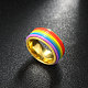 316l arcobaleno in acciaio al titanio anelli a larga banda alla moda RJEW-BB07180-8A-3