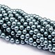 Shell Pearl Beads Strands BSHE-E008-8mm-20-1
