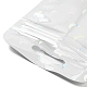 Bolsas de regalo con cierre de cremallera yin-yang de plástico láser rectangular OPP-E004-01C-D02-3