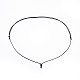 Fabricación de collar de cordón de poliéster encerado coreano ajustable AJEW-JB00493-01-1