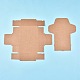 クラフト紙ギフトボックス  折りたたみボックス  長方形  バリーウッド  完成品：18x12.5x6.1cm 内側のサイズ：16x10x6cm 展開サイズ：40.7x46.4x0.03cmと32.5x27x0.03cm CON-K006-07F-01-2