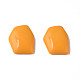 オペークアクリルカボション  不規則な六角形  オレンジ  25.5x19.5x5.5mm  約253個/500g MACR-S373-143-A07-2